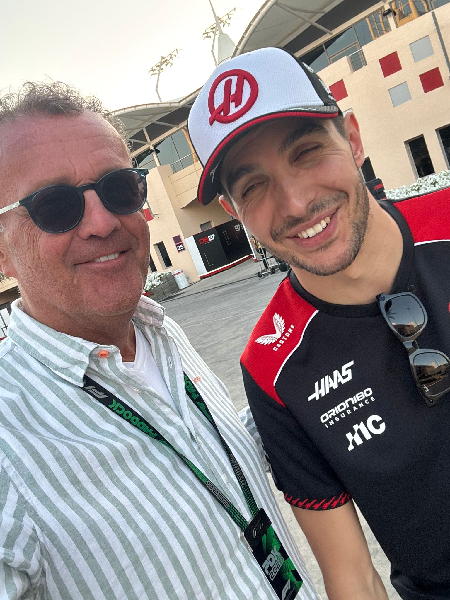 Jack Plooij met Esteban Ocon