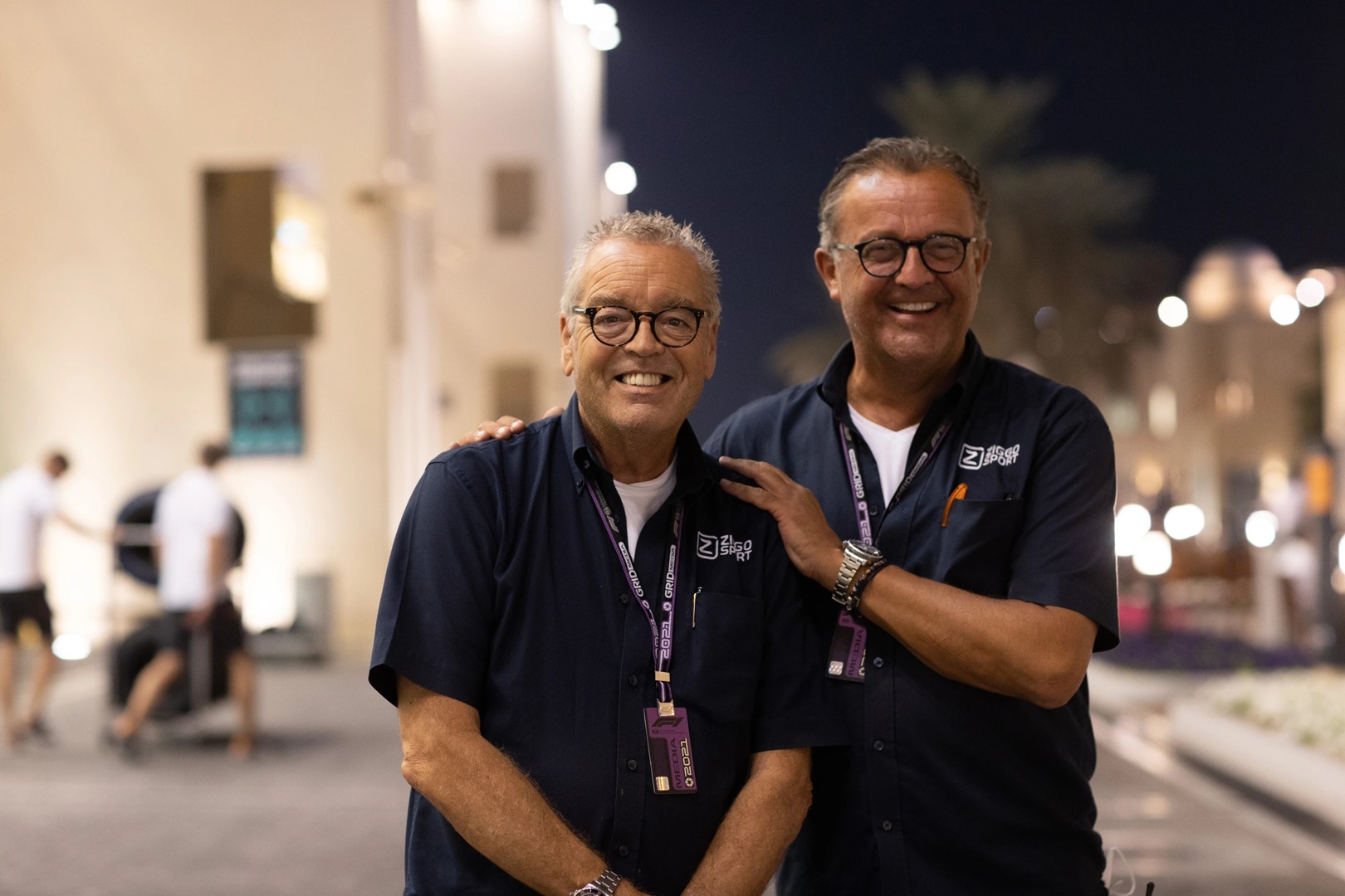 Jack Plooij en Olav Mol in de studio van Ziggo Sport