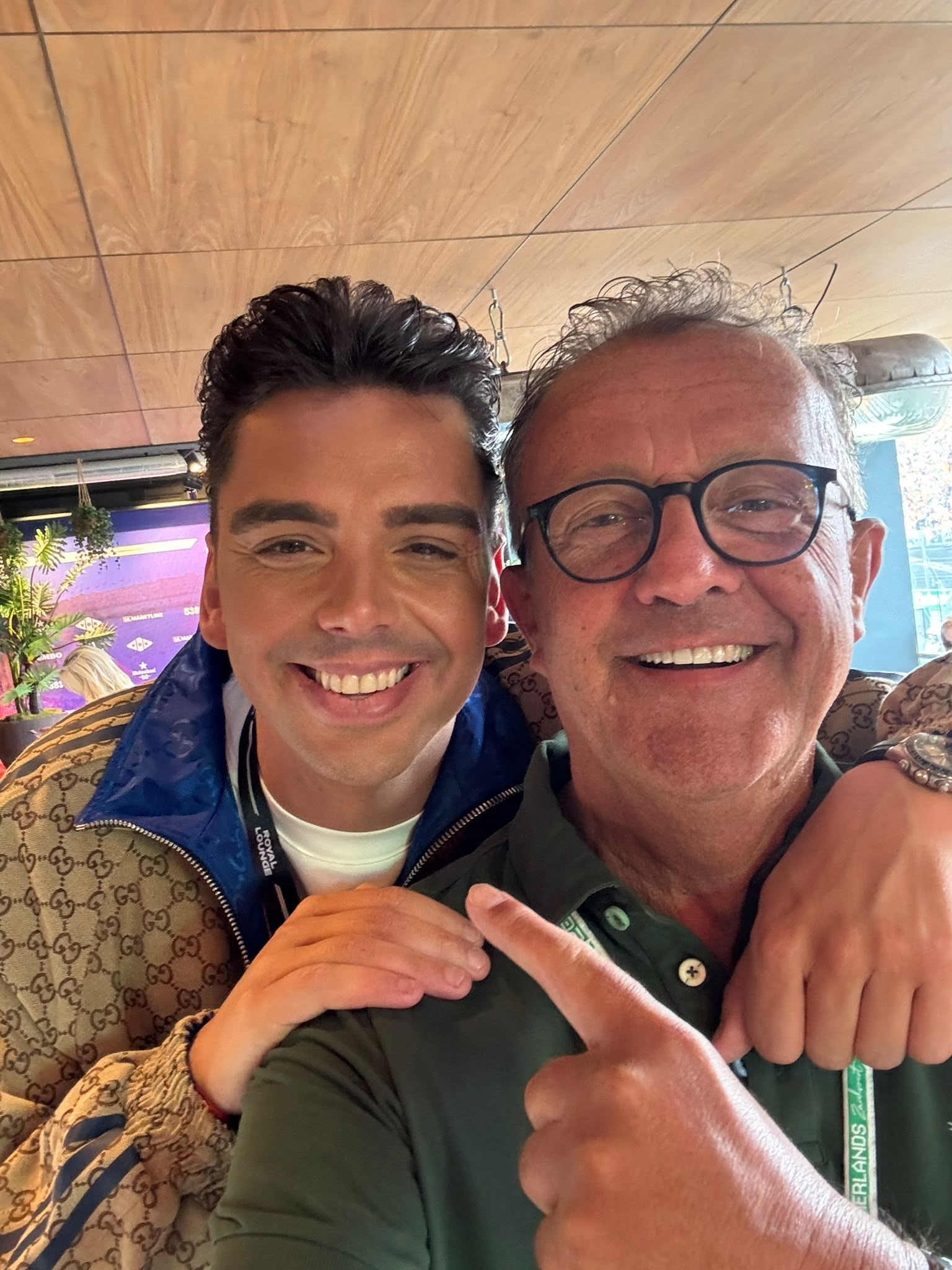 Jack Plooij met Yves Berendse tijdens de Dutch Grand Prix van 2026